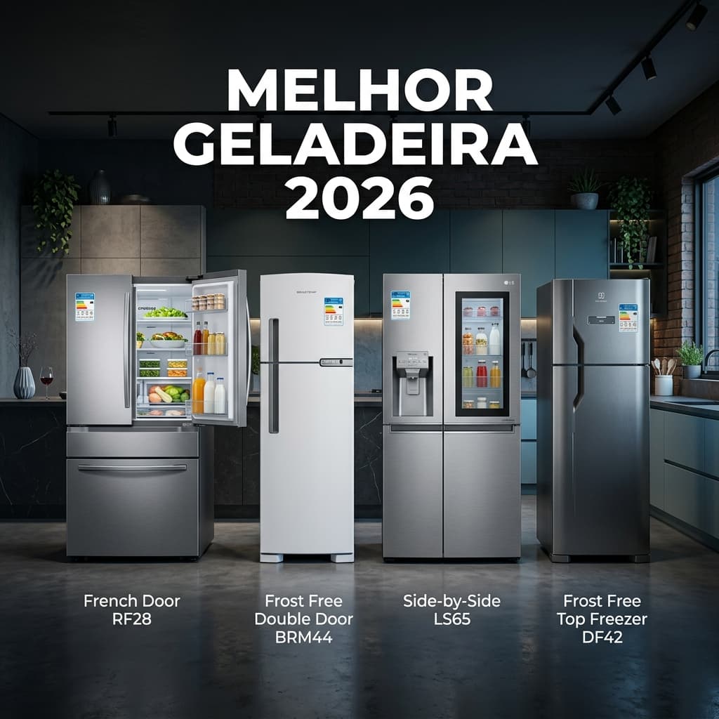 Melhores geladeiras 2026 — Brastemp, Electrolux, Samsung e LG testadas