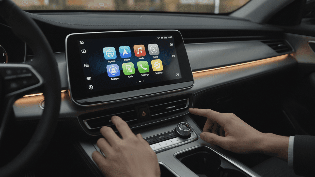 As melhores centrais multimídia para carro de 2026 com Apple CarPlay e Android Auto: tela, DIN, sem fio e potência RMS