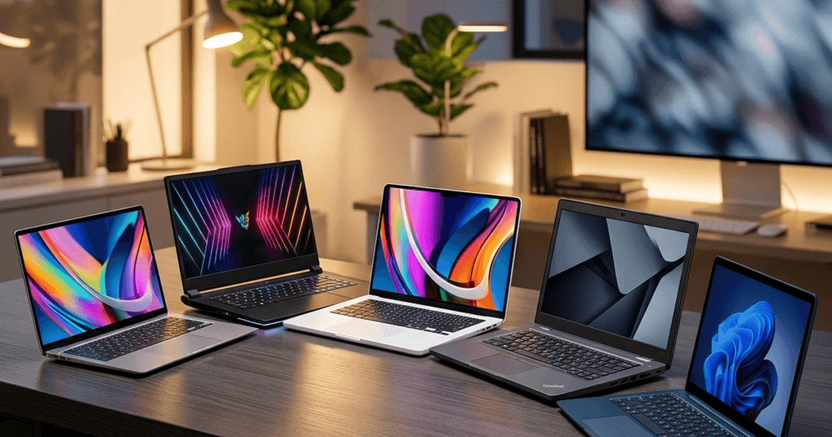Notebooks testados em 2026: Acer Aspire 5, Lenovo IdeaPad 3i, Dell Inspiron, Samsung Galaxy Book4 lado a lado