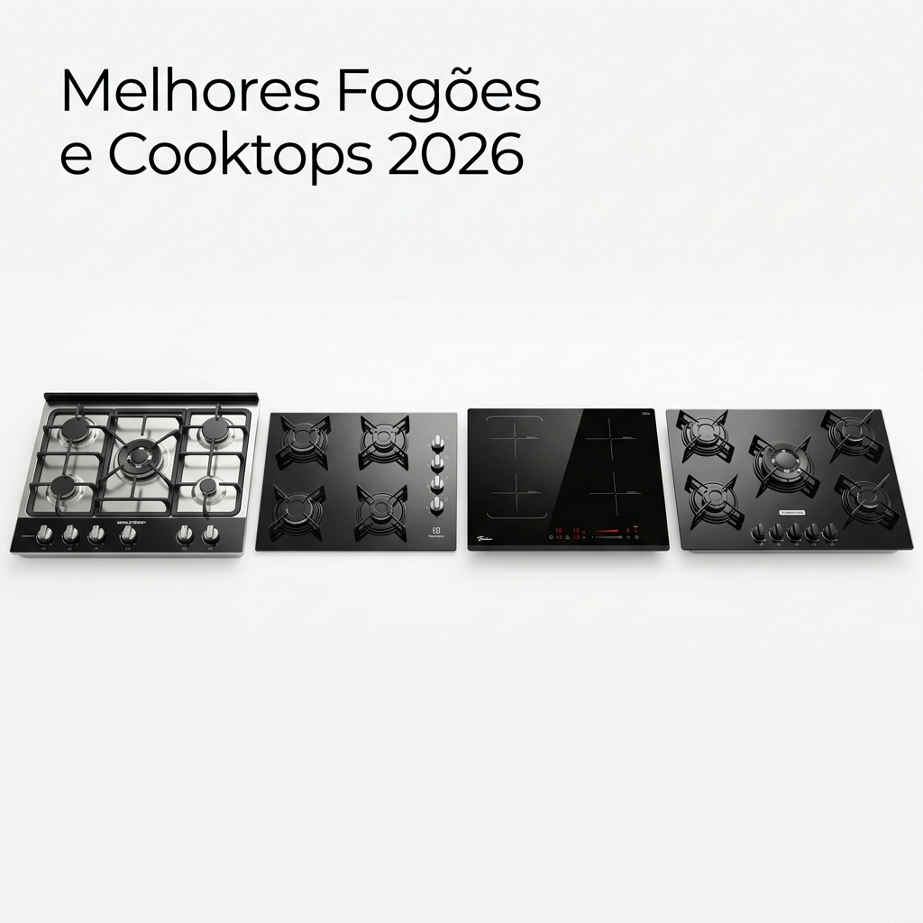 Melhor Fogão e Cooktop 2026: 8 Testados por Potência e Custo