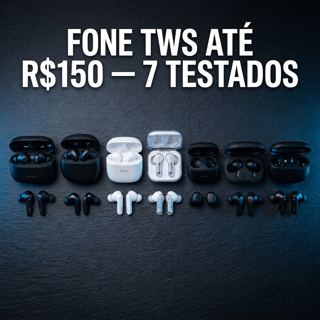 7 fones TWS até R$150 testados pela equipe Buskando em 2026