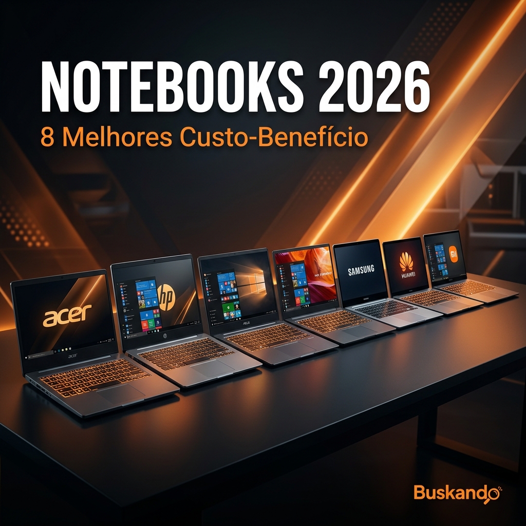 8 Melhores Notebooks Custo-Benefício de 2026: Do Básico ao Gamer