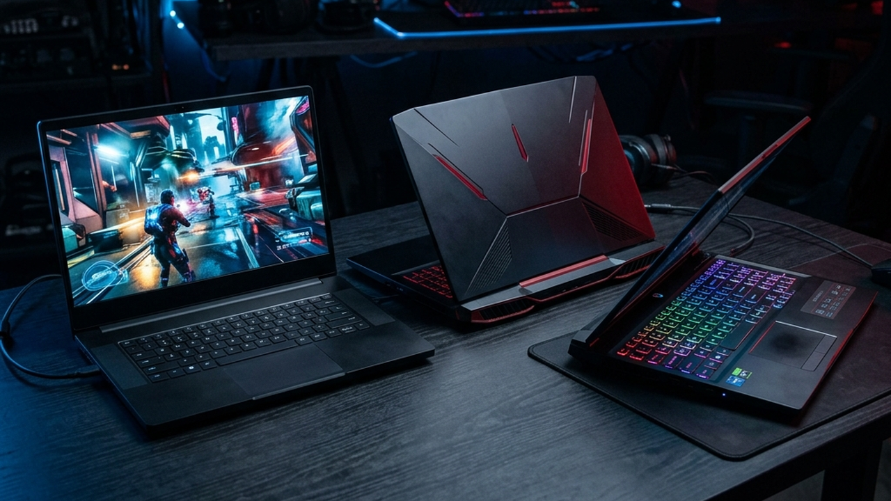 7 notebooks gamer até R$4.000 testados pela equipe Buskando — Acer Nitro, Lenovo, Dell, Asus TUF