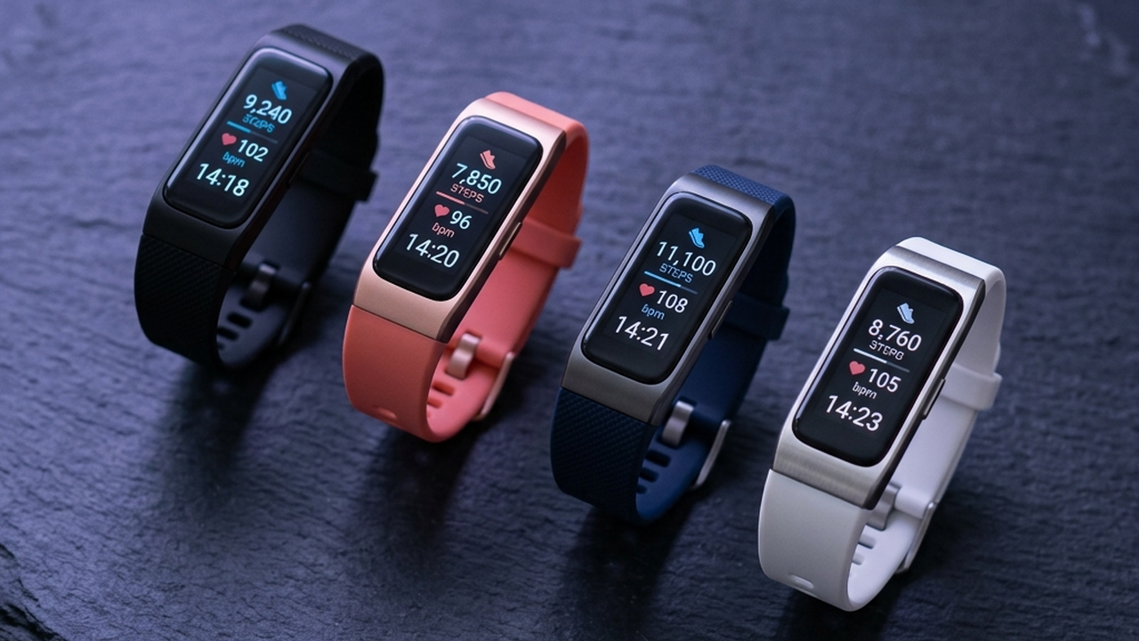 7 pulseiras inteligentes testadas — Xiaomi Band 9, Amazfit Band 7, Samsung Galaxy Fit 3, Huawei Band 8, Fitbit Inspire 3