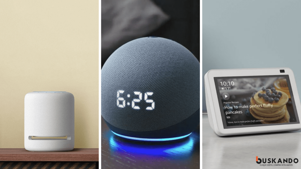 Echo Dot, Echo Show e Echo Studio