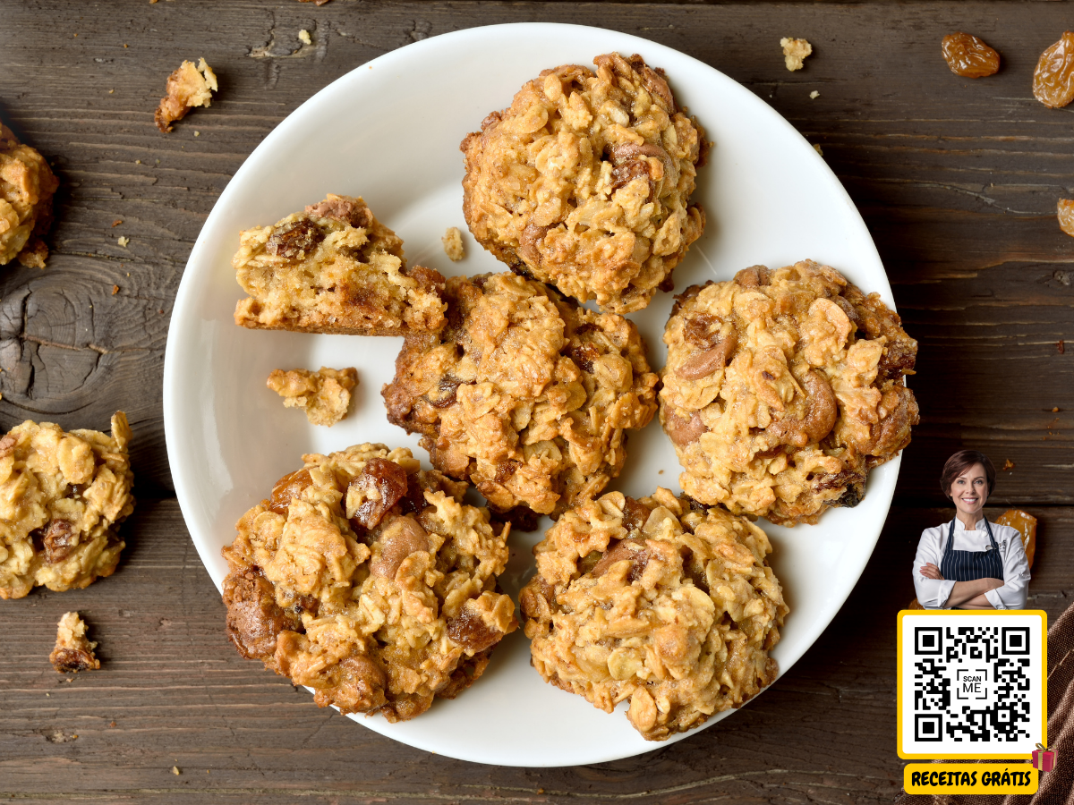 Biscoitos de Aveia e Amêndoas: Snack Saudável para Energia Duradoura