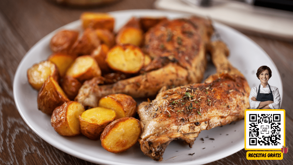Frango Assado com Batatas - Chef Helena Receitas Grátis