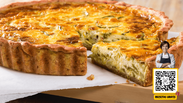 Quiche de Alho-Poró - Chef Helena Receitas Grátis