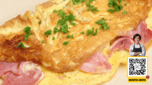 Omelete de Queijo e Presunto – Receita Grátis