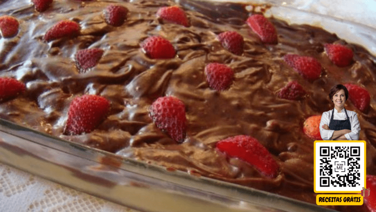 Pavê de Chocolate e Morango - Chef Helena Receitas Grátis