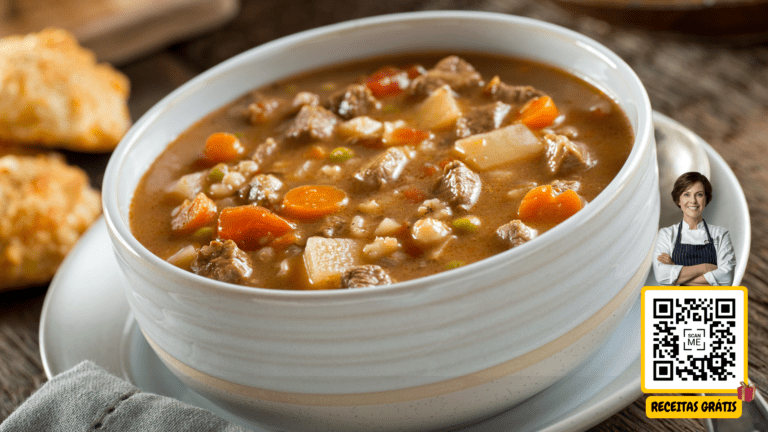 Sopa de Legumes com Carne - Chef Helena Receitas Grátis