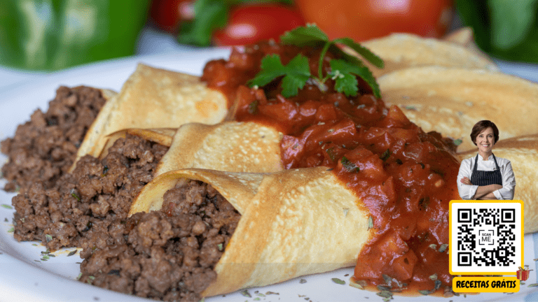 Panqueca de Carne Moída - Chef Helena Receitas Grátis