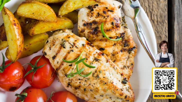 Filé de Frango Grelhado com Legumes - Chef Helena Receitas Grátis