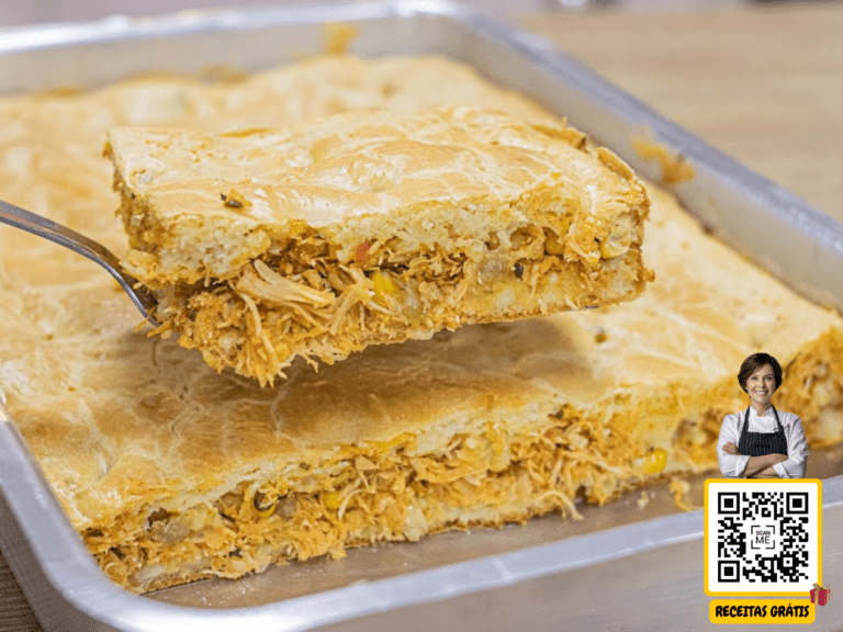 Torta Salgada de Frango de Liquidificador - Chef Helena Receitas Grátis