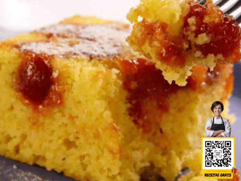 Bolo de Fubá com Goiabada - Chef Helena Receitas Grátis