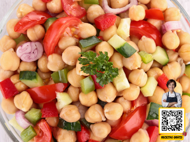 Salada de Grão de Bico - Chef Helena Receitas Grátis