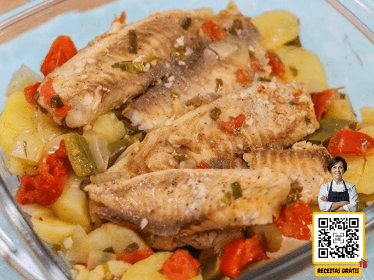 Peixe Assado no Forno com Batatas - Chef Helena Receitas Grátis