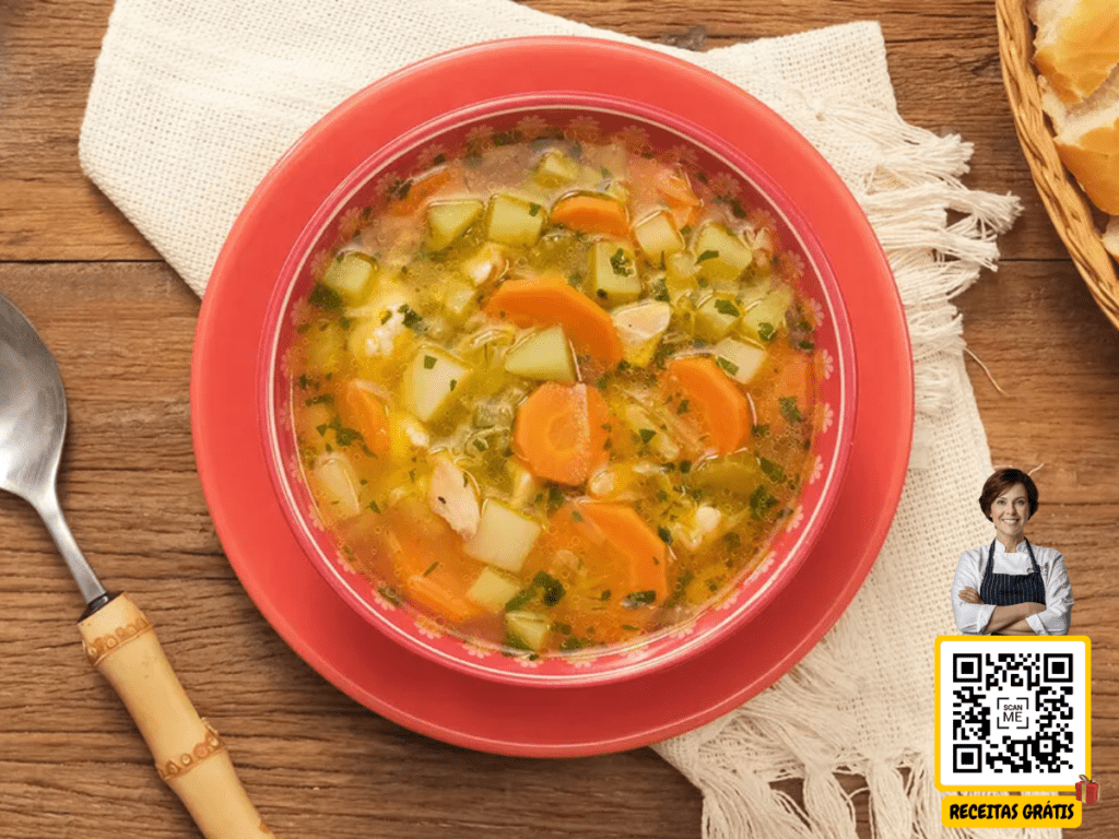 Sopa de Legumes com Frango - Chef Helena Receitas Grátis