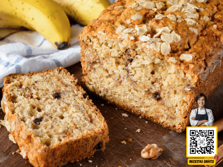 Bolo de Aveia com Banana Fit - Chef Helena Receitas Grátis