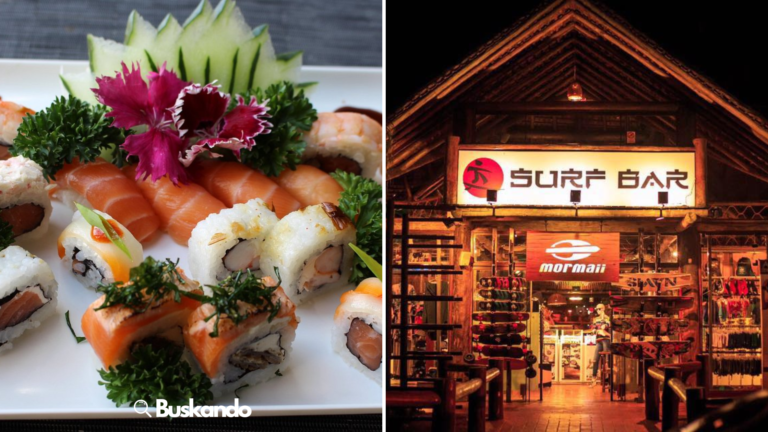 Vista do Mormaii Surf Bar em Brasília com o Lago Paranoá ao fundo.