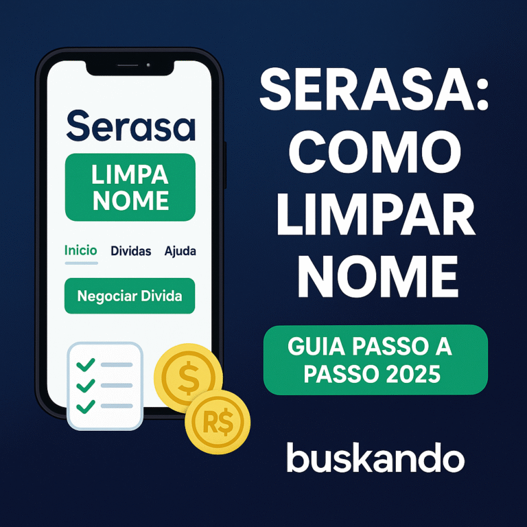 Thumbnail do guia “Serasa: como limpar nome” — passo a passo 2025