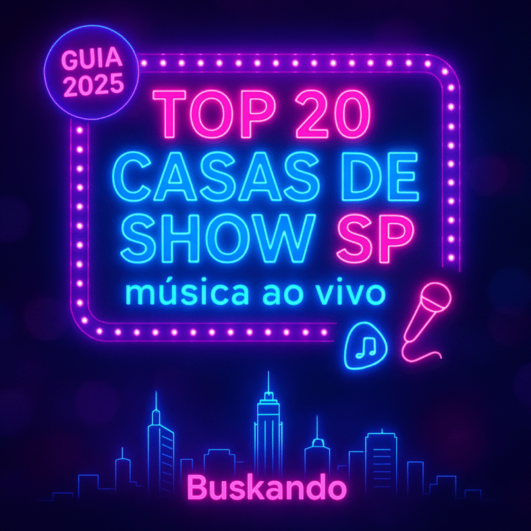 Top 20 casas de show em São Paulo — guia de música ao vivo Buskando
