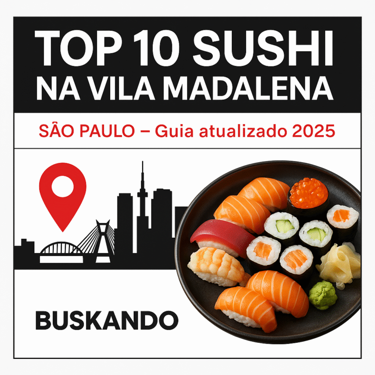 Top 10 restaurantes de sushi na Vila Madalena, São Paulo — guia 2025 do Buskando